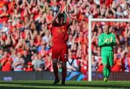 LIVERPOOL, ENGLAND - MAY 19:  Jamie Carragher of Liverpool applauds the fans after being substituted in his last game for the club during the Barclays Premier League match between Liverpool and Queens Park Rangers at Anfield on May 19, 2013 in Liverpool, England.  (Photo by Julian Finney/Getty Images)